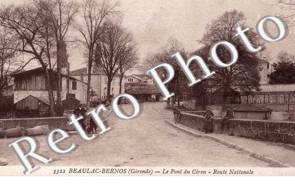 Le pont du Ciron - route nationale