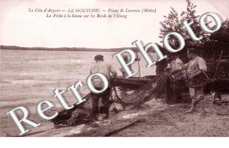 le Moutchic - etang de Lacanau - la peche a la Senne