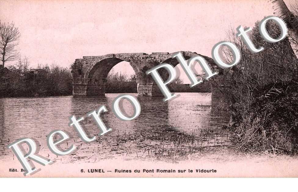 ruines du pont romain sur le Vidourie