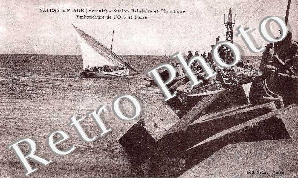 station balneaire et climatique, embouchure de l' Orb et phare