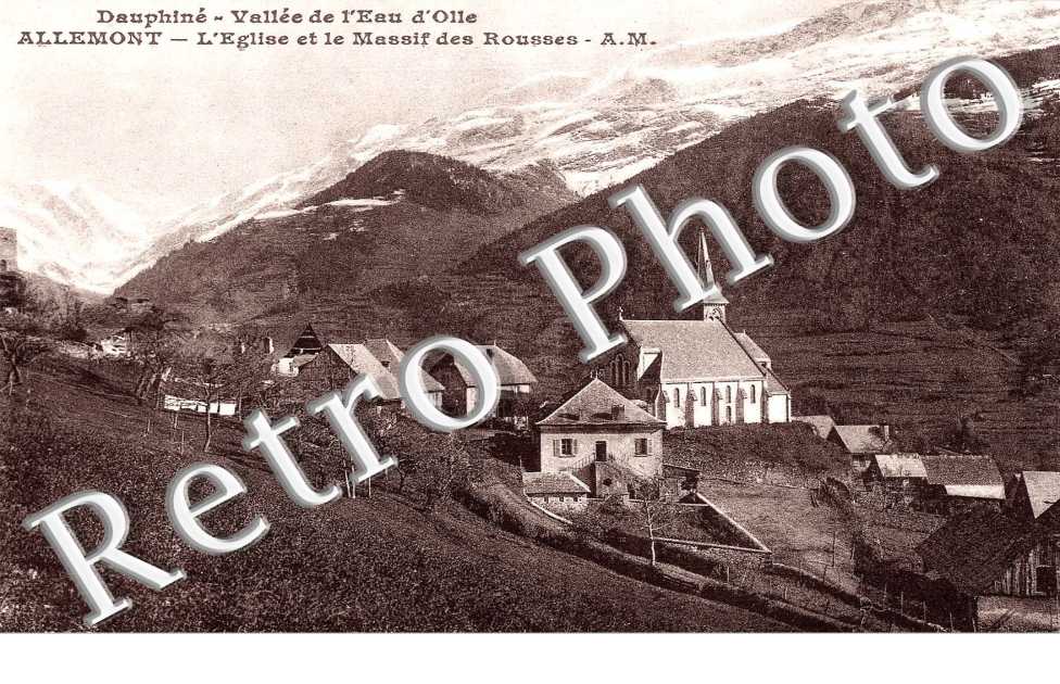 l&#039;eglise et le massif des Rousses
