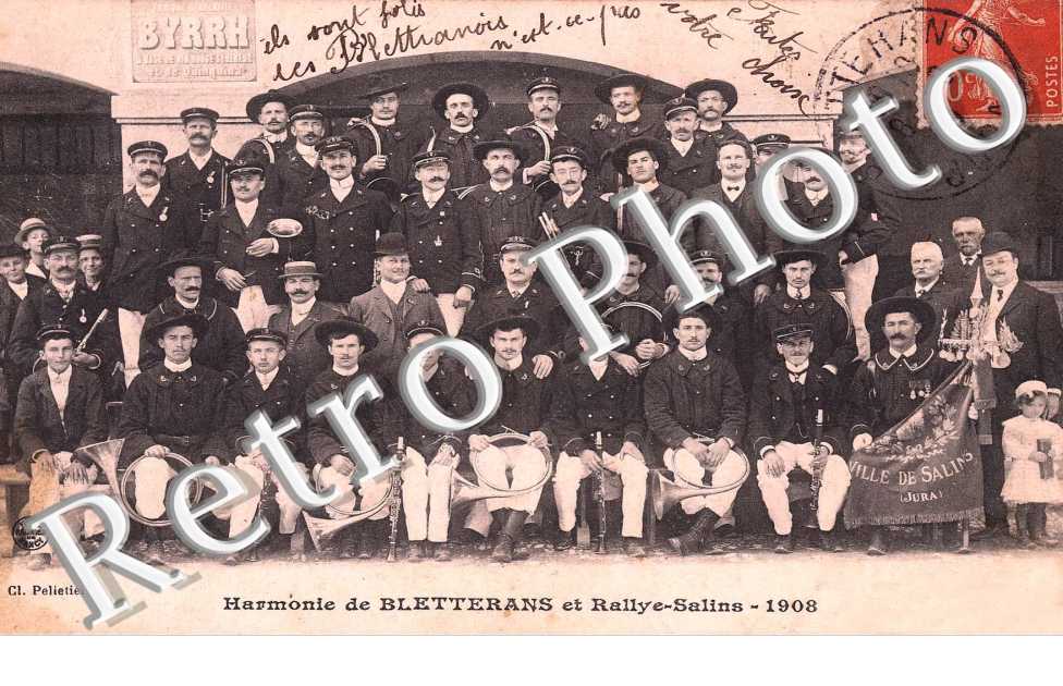 Harmonie de Bletterans et rallye Salins - 1908