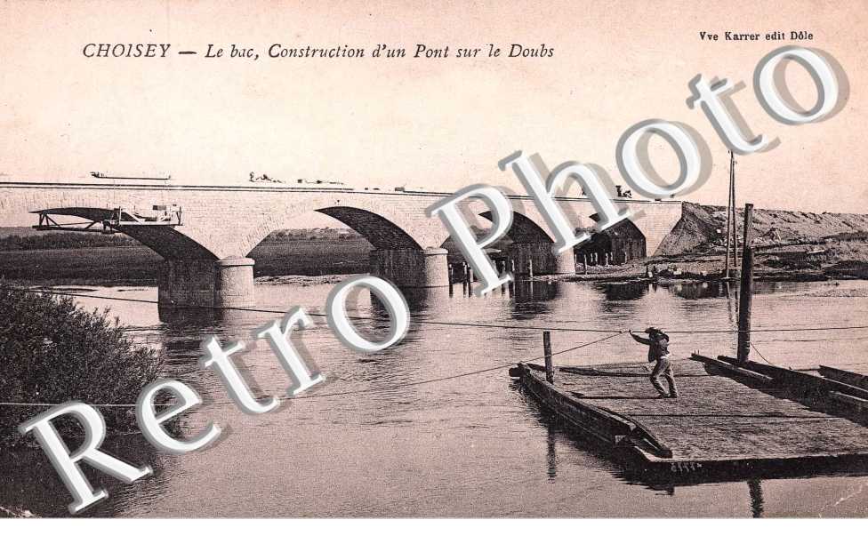 Le Bac construction d&#039;un Pont sur le Doubs