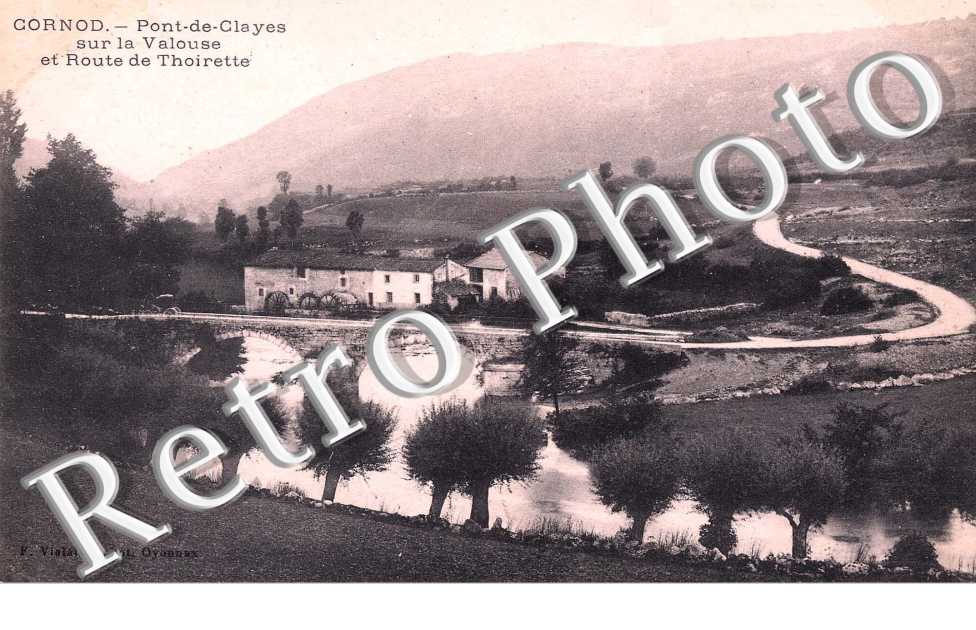 Pont de Clayes sur la Valouse et Route de Thoirette
