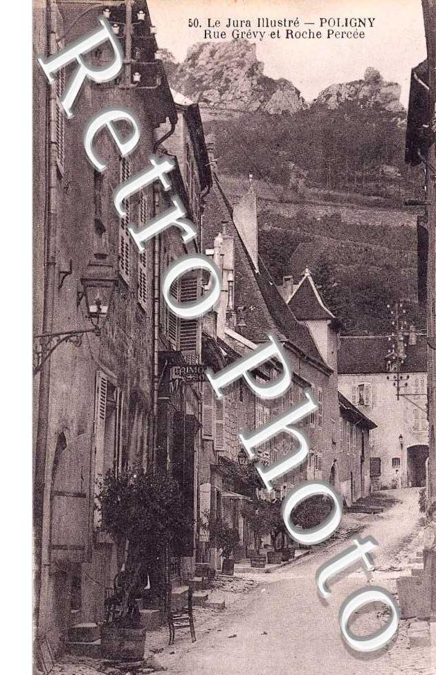Rue Grevy et roche percee 