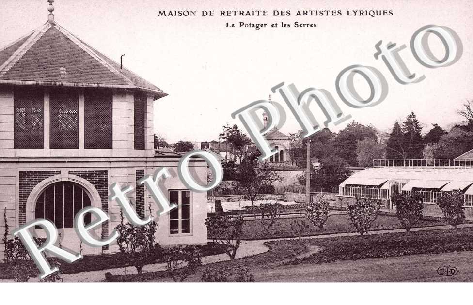 Maison de retraite  des artistes lyriques - le potager et les serres (agriculture)