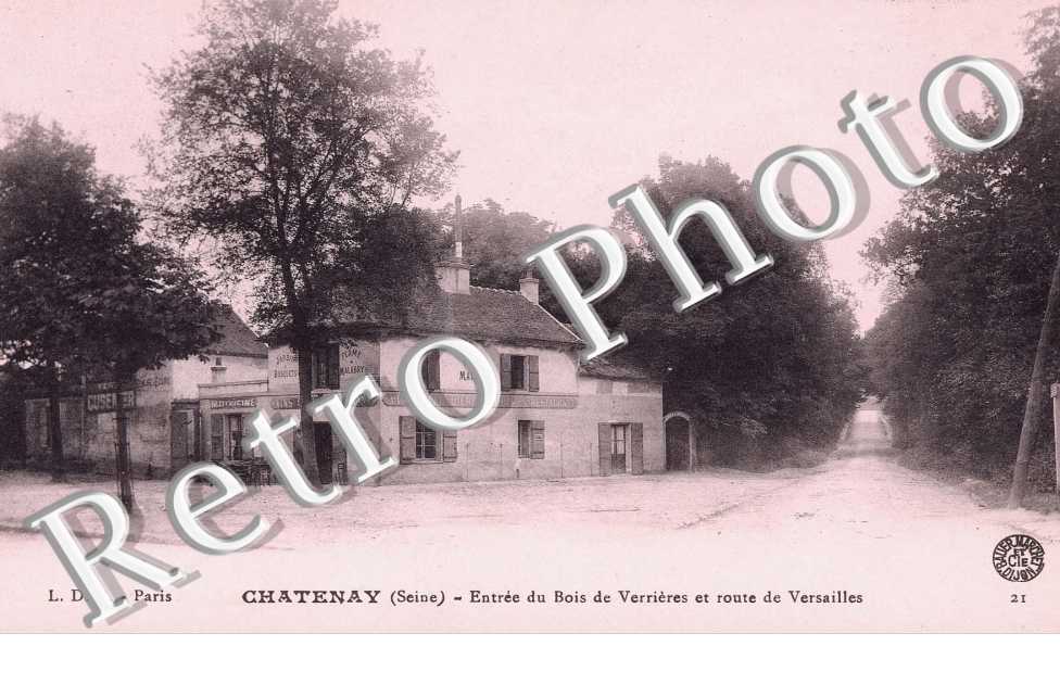 Entrée du Bois de Verrières et route de Versailles