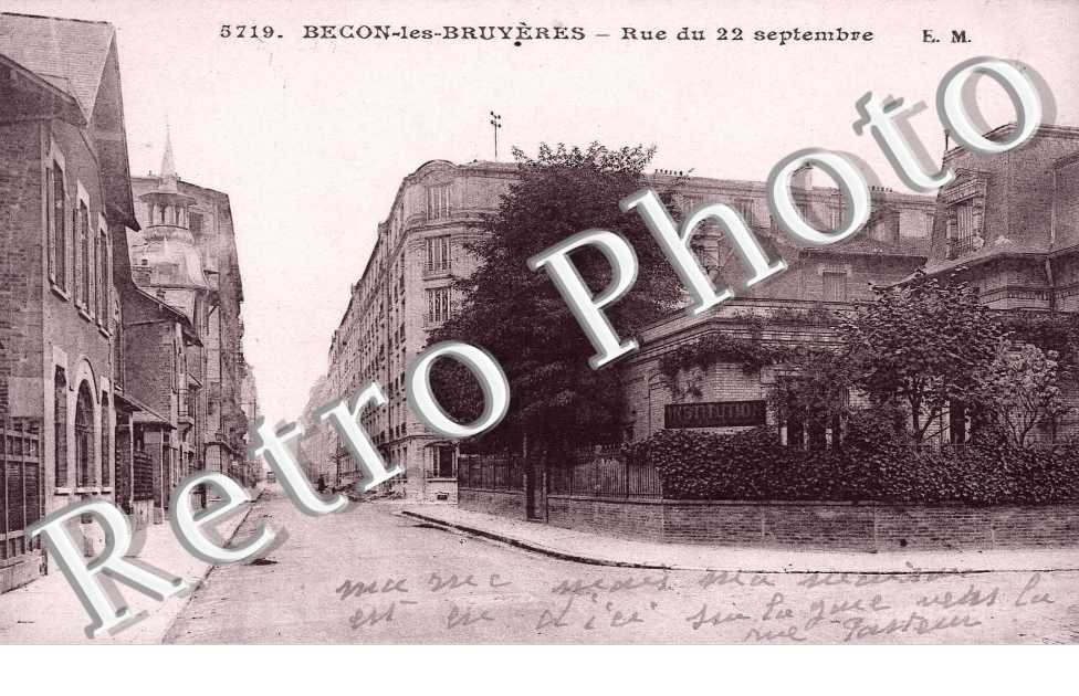 BECON LES BRUYERES RUE DU 22 SEPTEMBRE