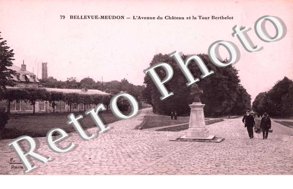 BELLEVUE MEUDON   L&#039;AVENUE DU CHATEAU et la tour Berthelot