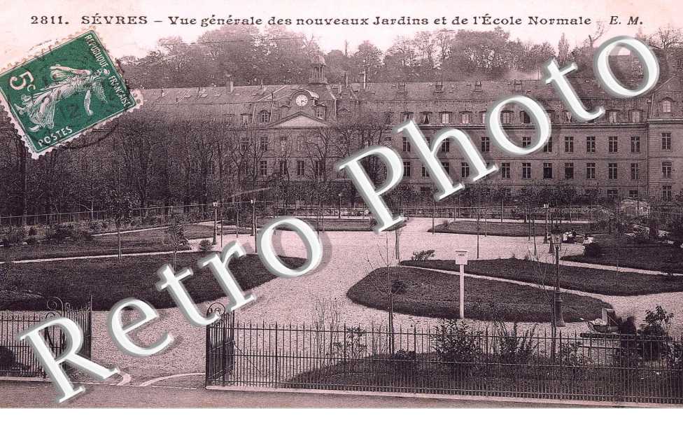 VUE GENERALE des nouveaux jardins et de l&#039;ecole normale