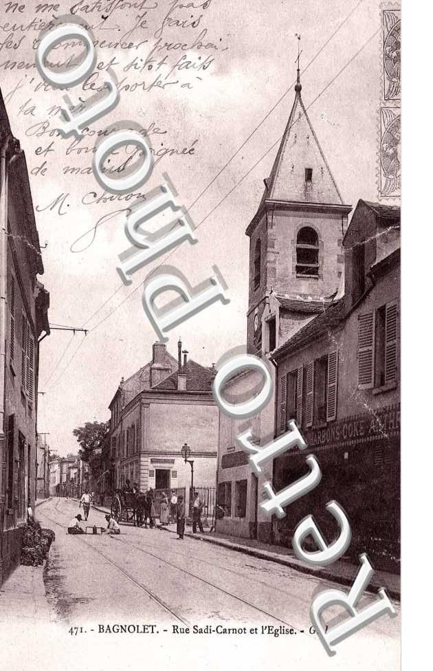 rue Sadi-Carnot et l&#039;eglise