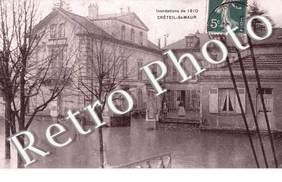 INONDATIONS DE 1910 (LEGENDE EN HAUT)