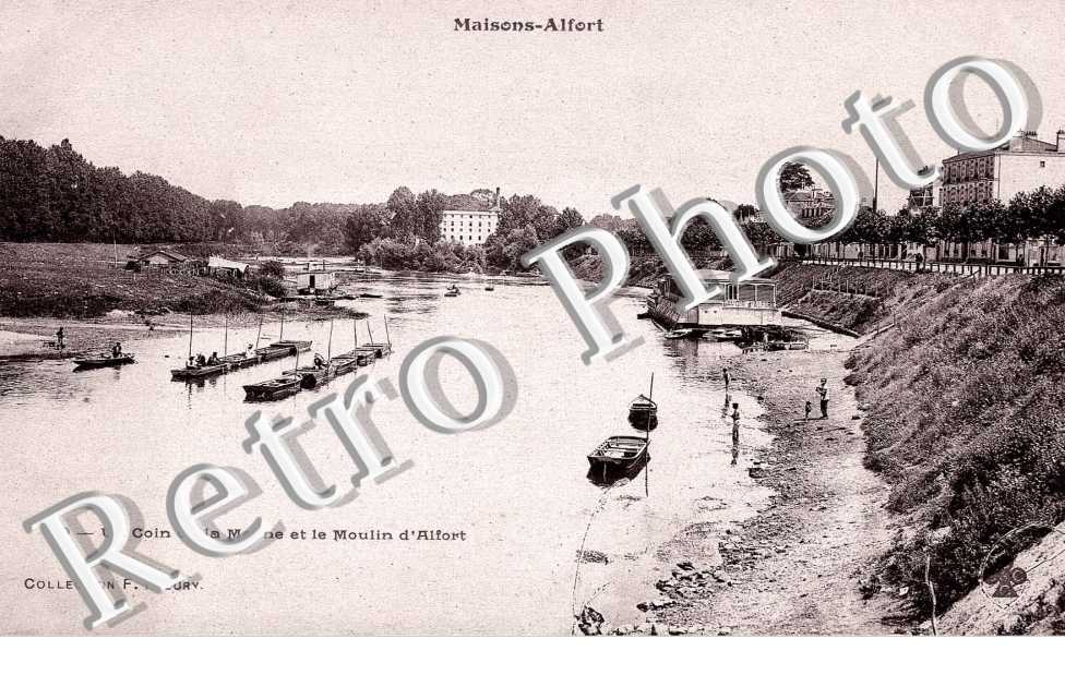 un coin de la marne et le moulin d'Alfort
