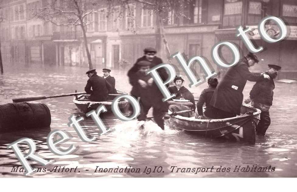 Inondation 1910, Transport des habitants