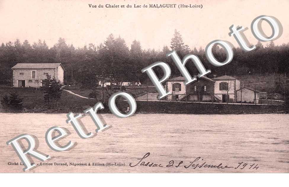 vue du chalet et du lac de Malaguet