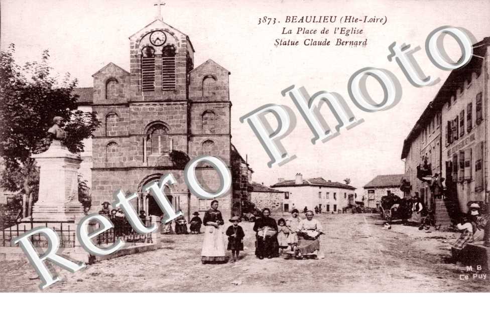 La Plece de l'Eglise - Statue Claude Bernard