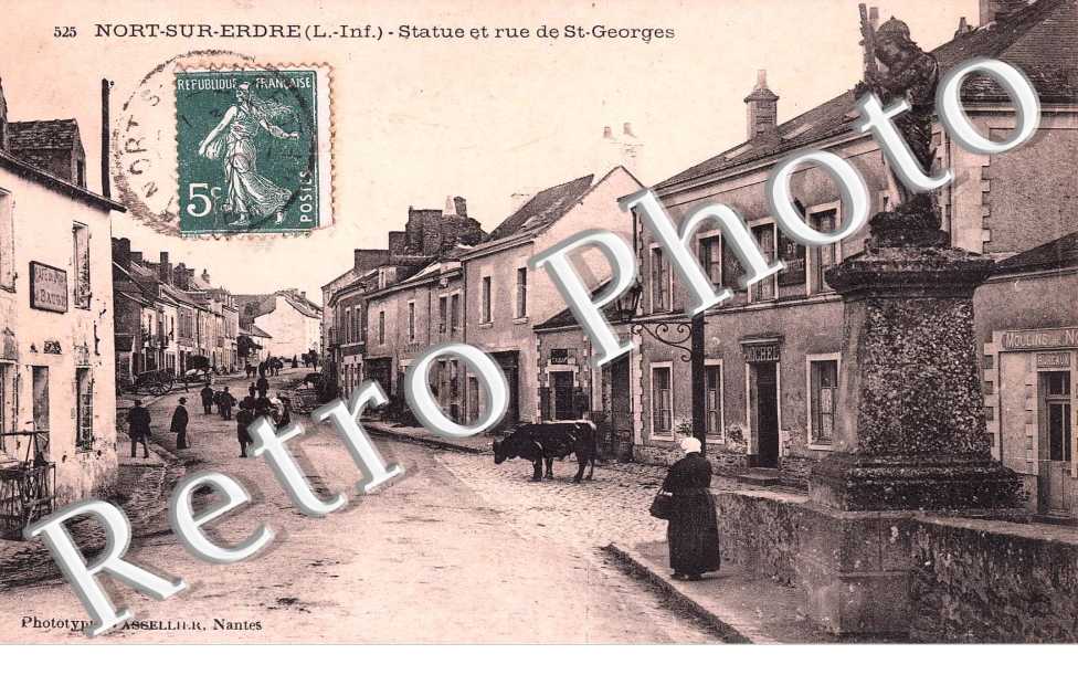 STATUE ET RUE SAINT GEORGES