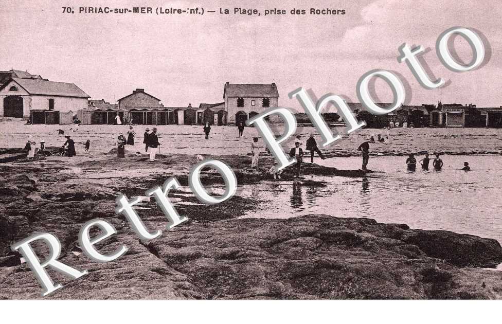 la plage prise des rochers