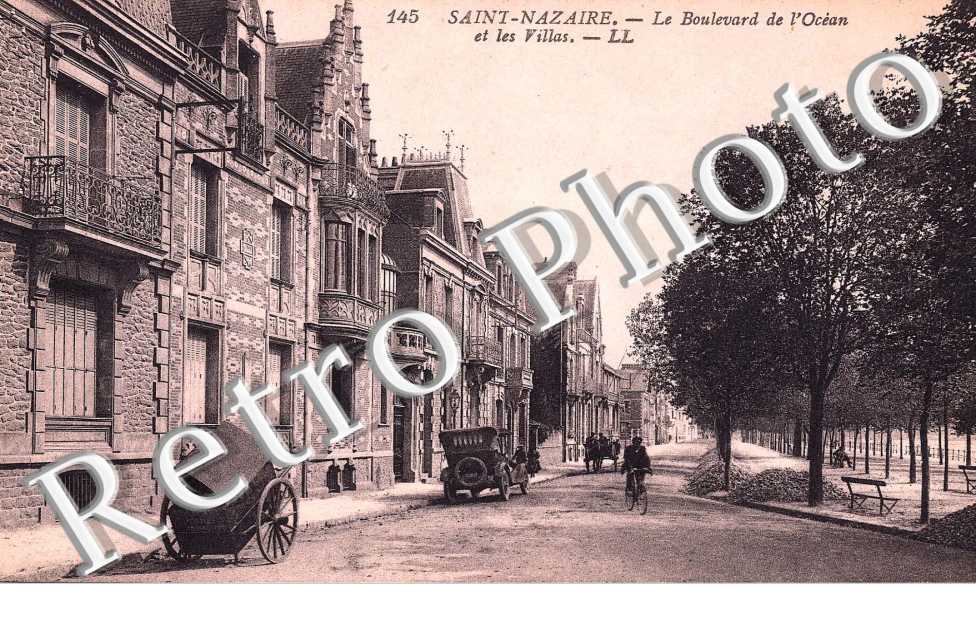 le boulevard DE L&#039;OCEAN et les villas