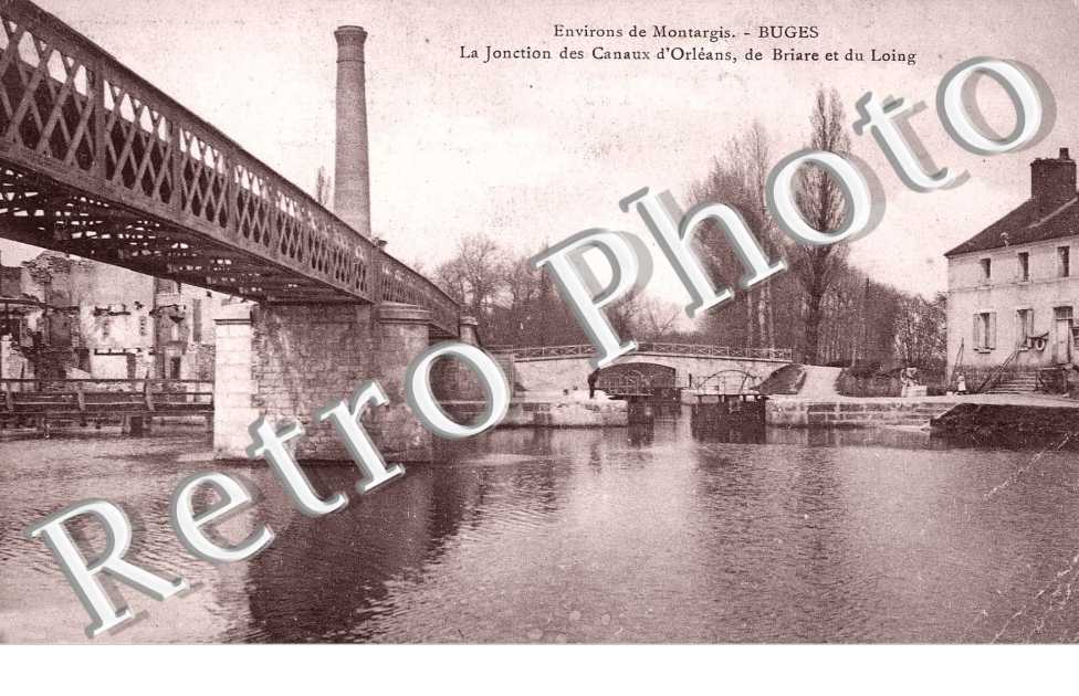 Buges, la jonction des canaux d&#039;Orleans, de Briare et du Loing
