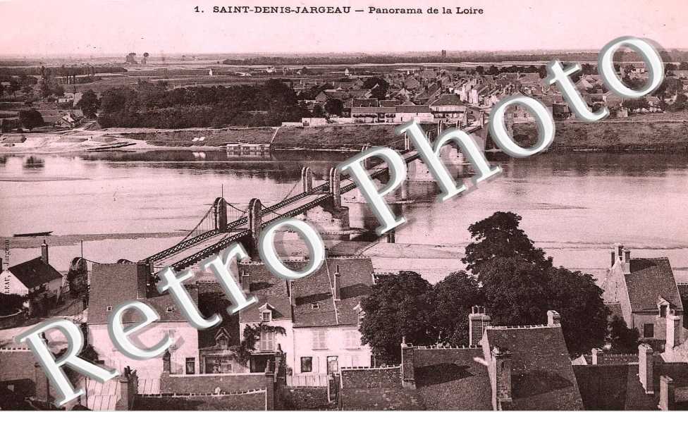 Saintt Denis Jargeau - panorama de la Loire