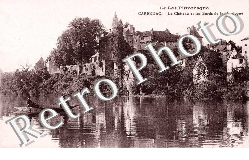 le chateau et les bords de la Dordogne