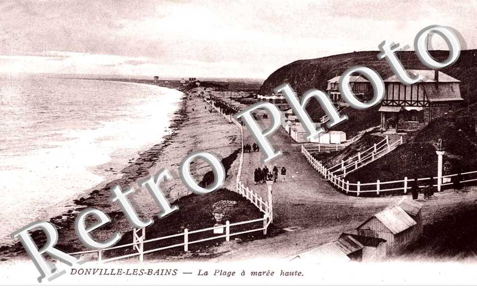 la plage, a maree haute
