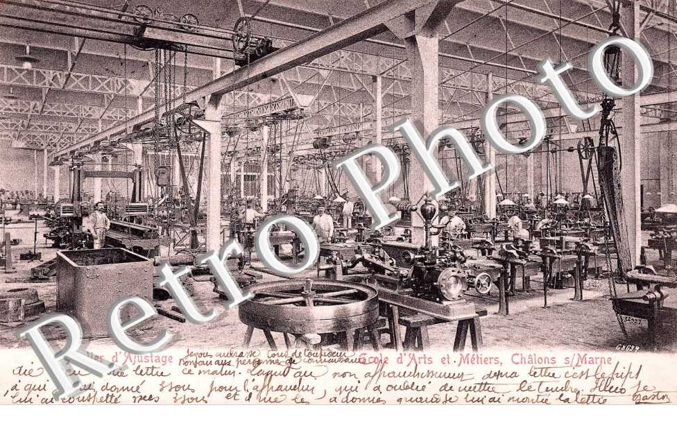 ECOLE NATIONALE D&#039;ARTS ET METIERS atelier d&#039;ajustage
