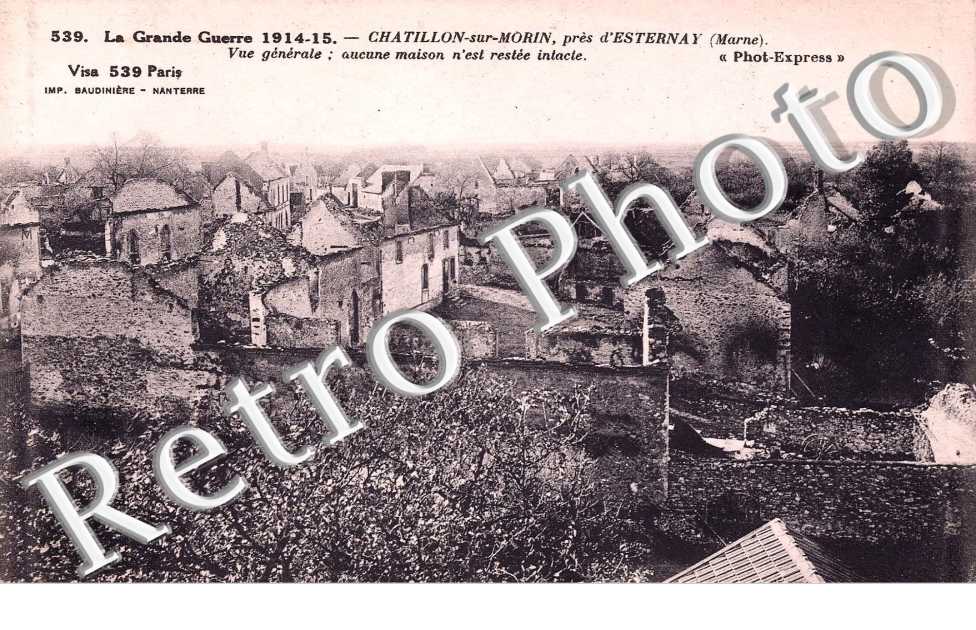 Vue generale  -  guerre 1914-1918