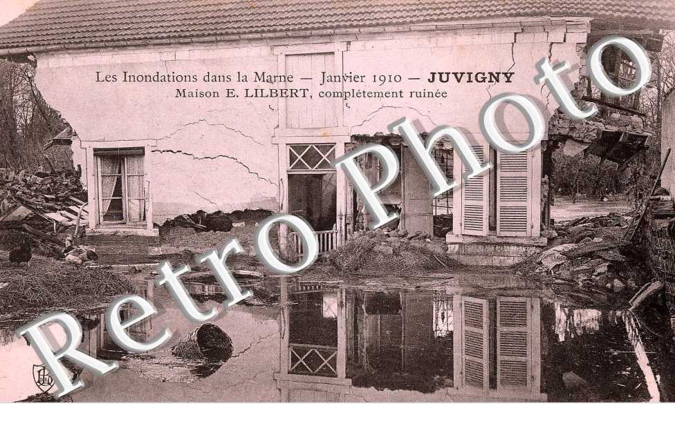 Maison E.Lilbert janvier 1910 inondation