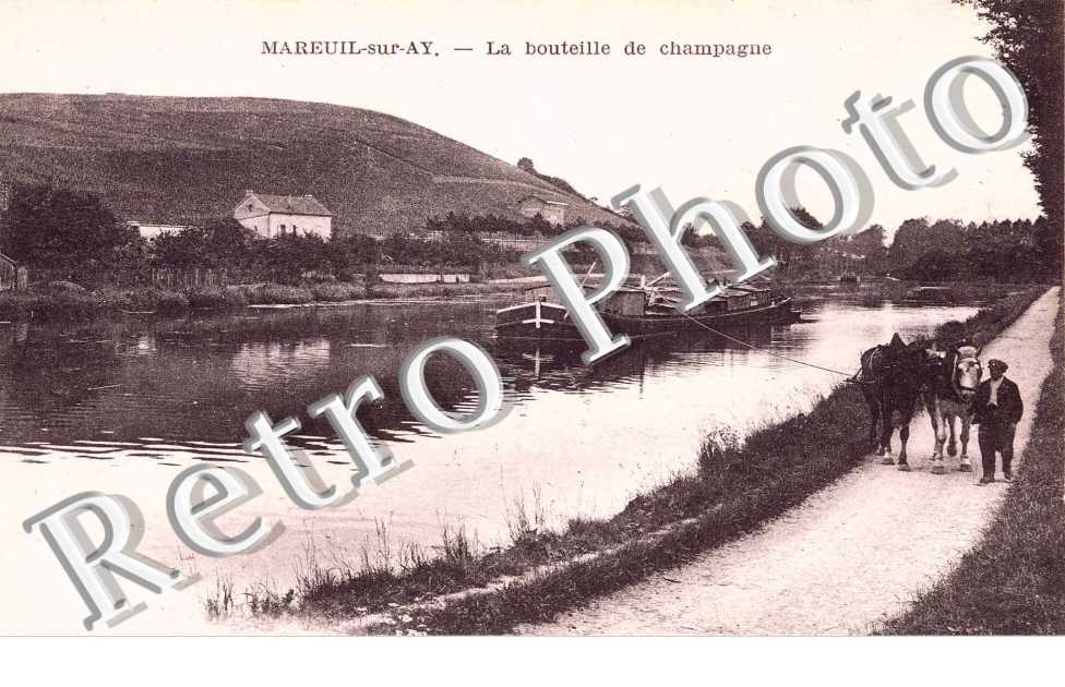 la bouteille de champagne