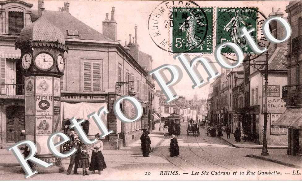 LES SIX CADRANS ET LA RUE GAMBETTA