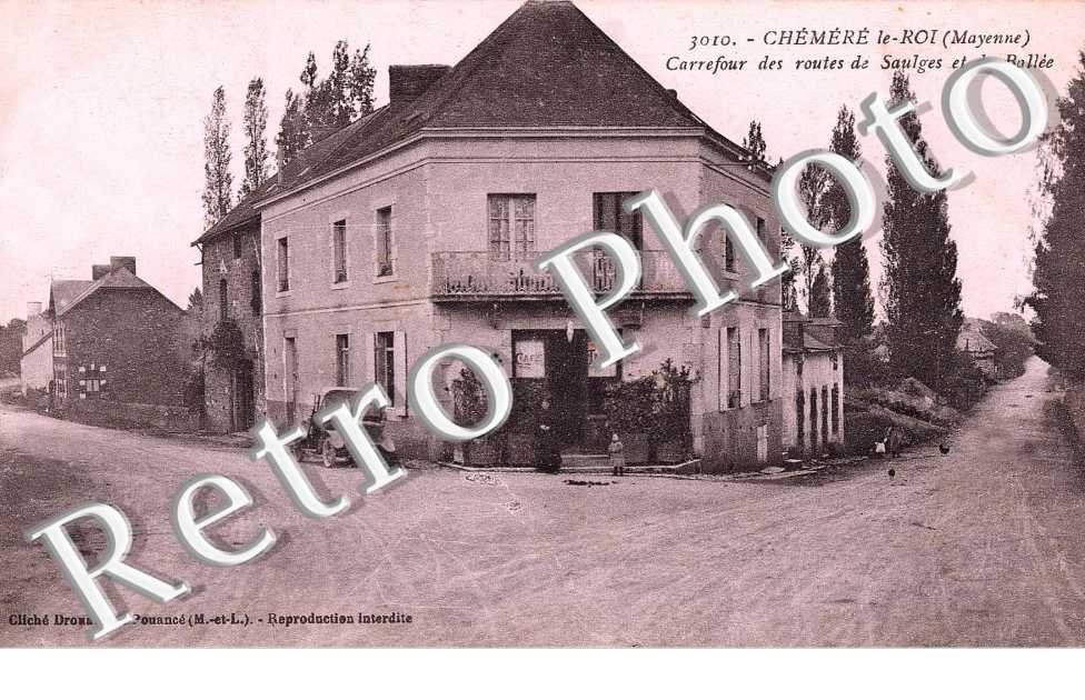 carrefour des routes de Saulges et de Ballee