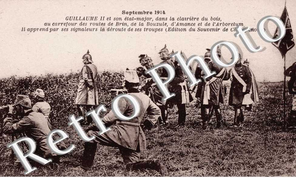 eptembre 1914- Guillaume II et son etat major