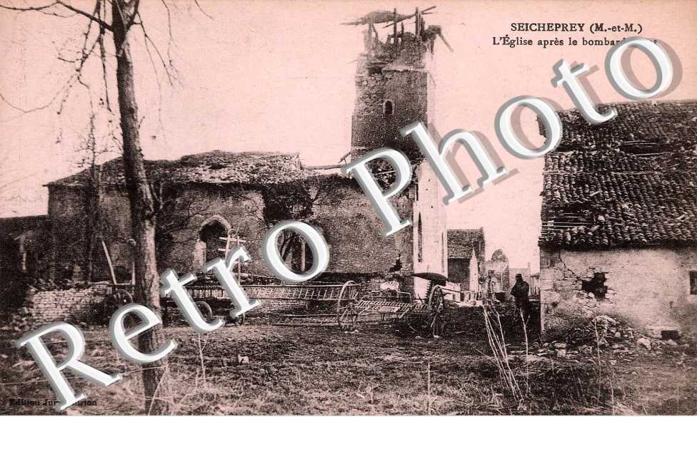 l'eglise apres le bombardement