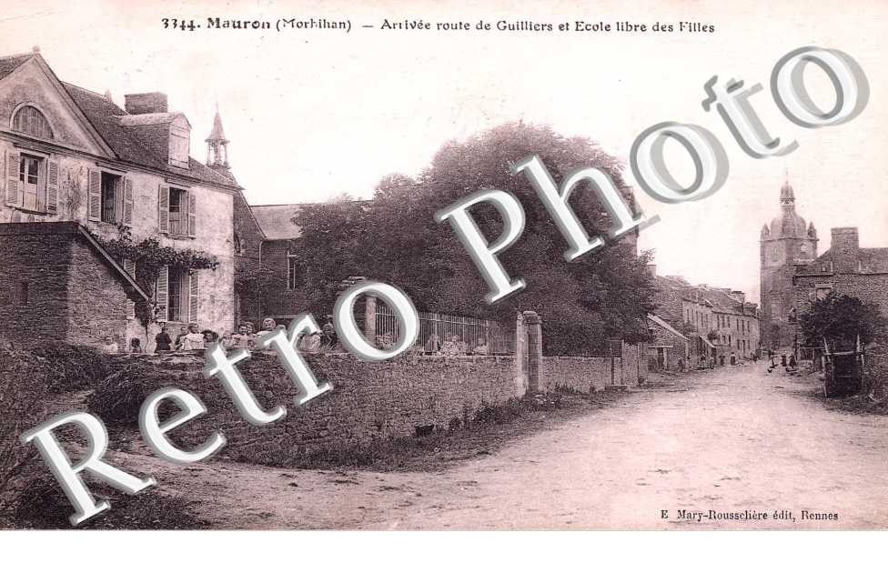 Route de Guilliers et ecole libre des filles