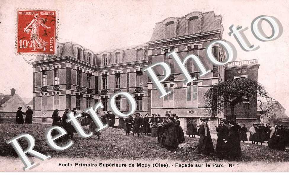 ecole primaire superieure de Mouy, facade sur le parc