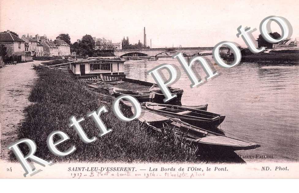 les bords de l' Oise, le pont