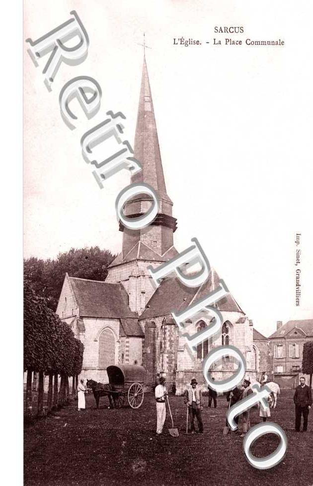 l'eglise, la place communale