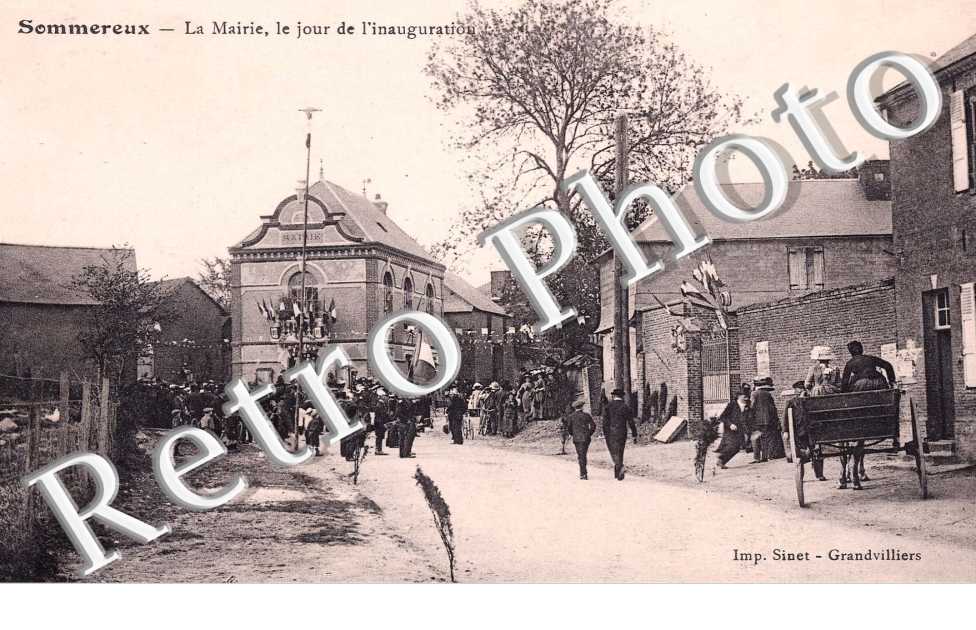 la mairie, le jour de l'inauguration