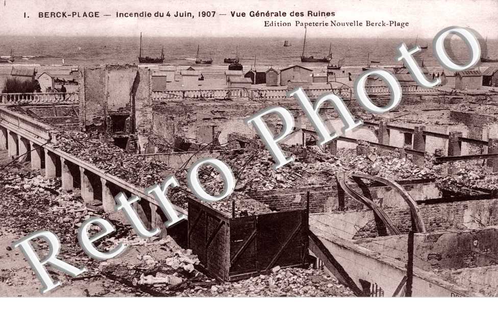 Incendie du 4 Juin 1907 - Vue générale des ruines