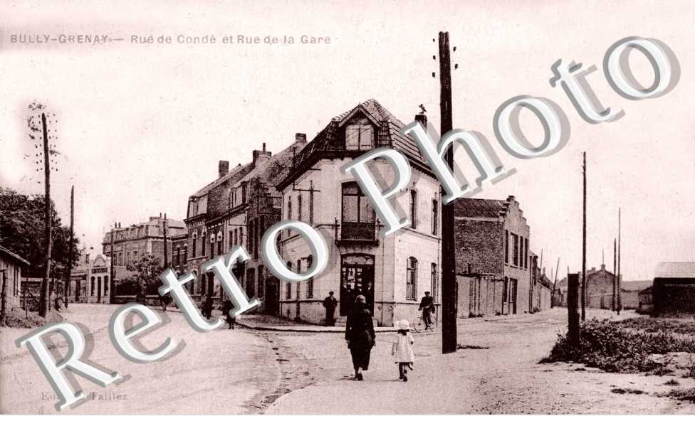 BULLY-GRENAY -  rue de Conde et rue de la Gare