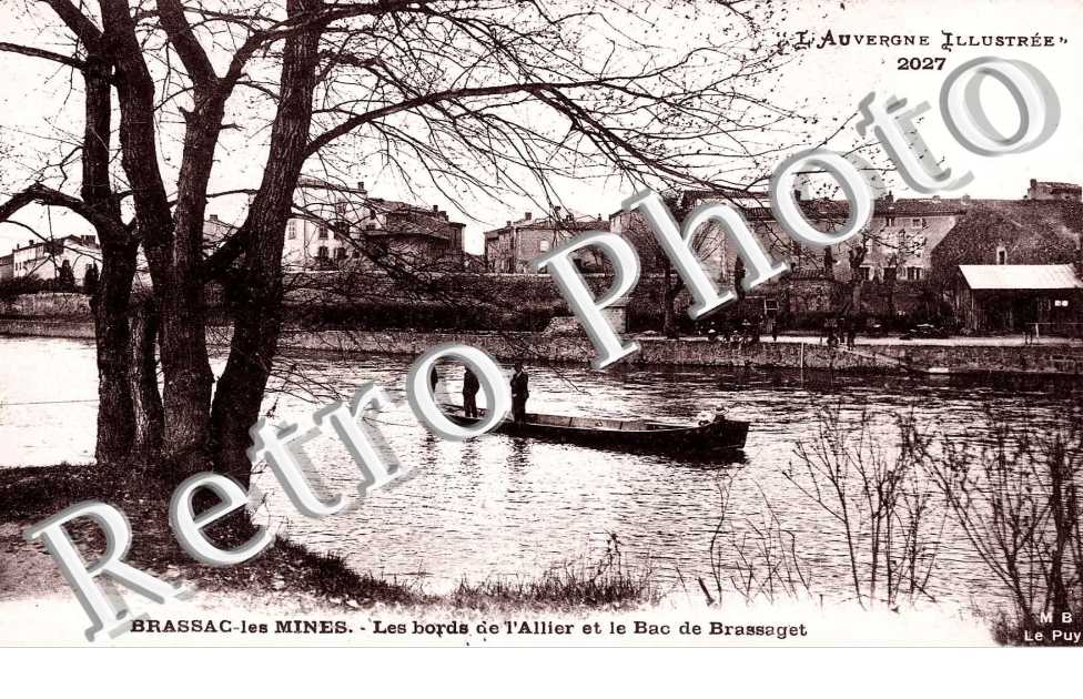 Les Bords de l'Allier et le Bac de Brassaget