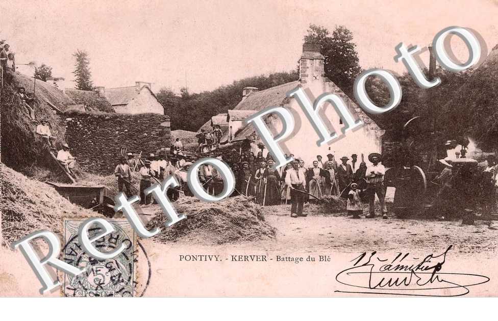 Kerver - battage du ble (agriculture)