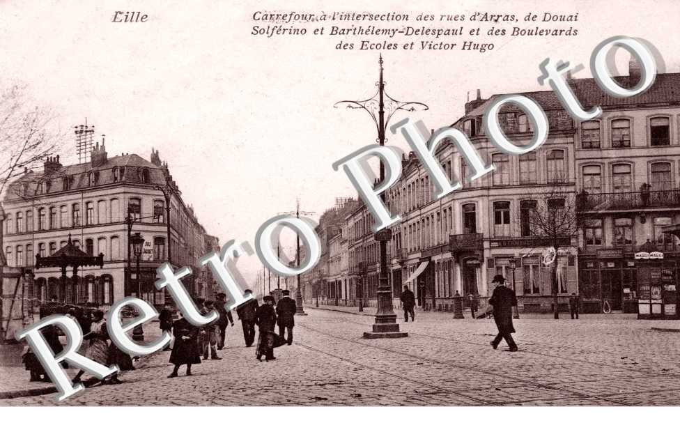 Rues d'Arras, de Douai Solferino et Barthelemy-Delespaul et des boulevards des Ecoles et Victor Hugo