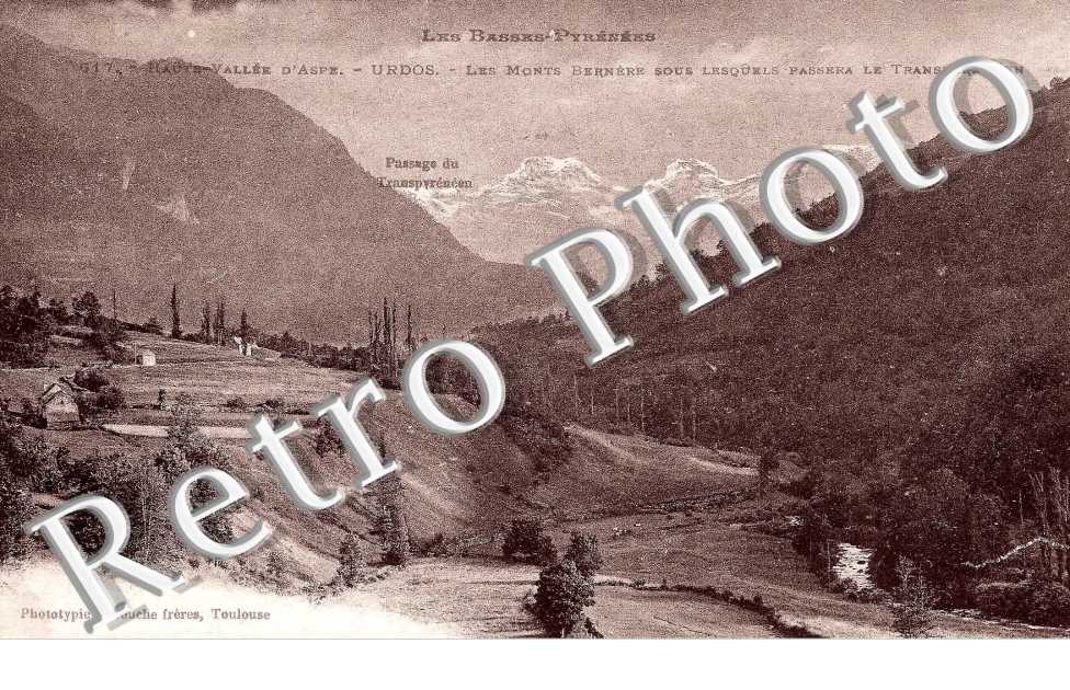 Les Monts Bernere sous lesquels passera le Transpyreneen