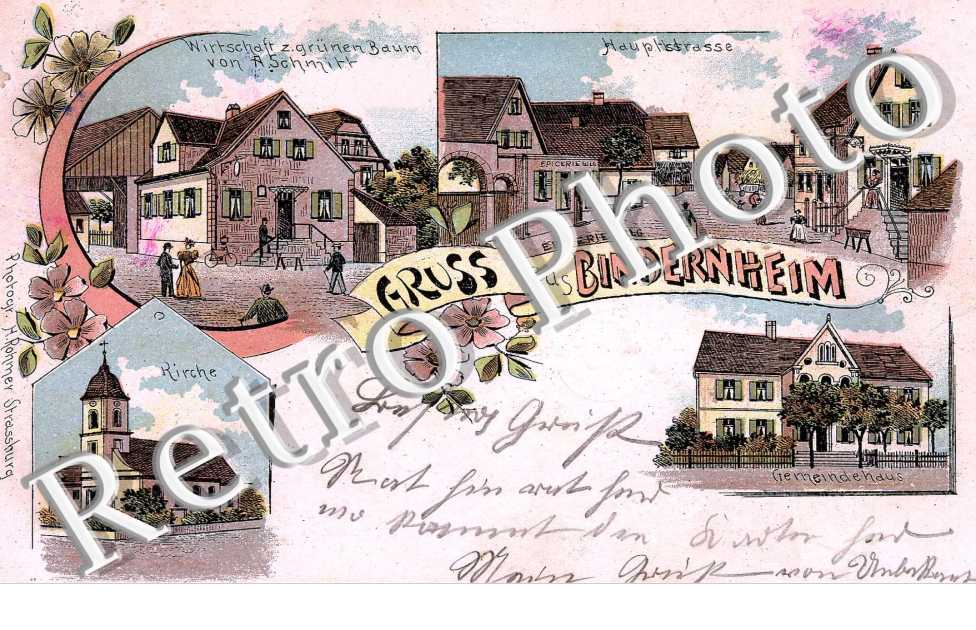 Gruss aus ... Wirtschaft z. grunen Baum von A. Schmitt.