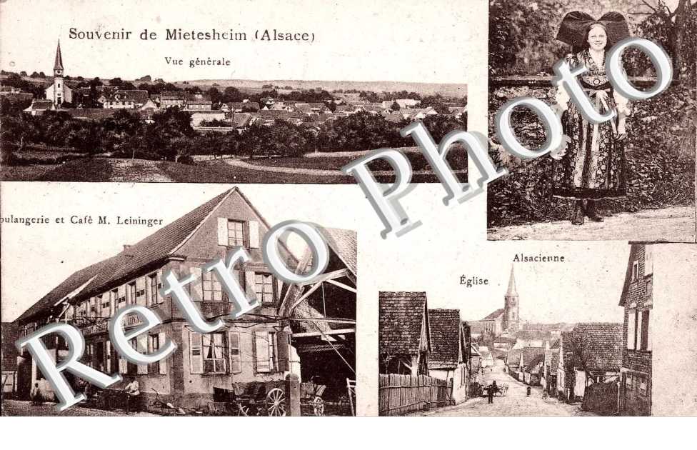Eglise - Boulagerie et cafe M. Leininger - vue generale