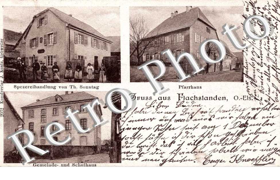 spezereihandlung von Th. Sonntag Pfarrhaus Gemeinde und Schulhaus