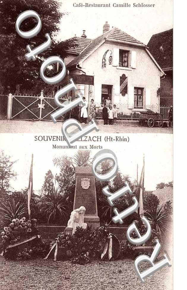 Cafe-restaurant Camille Sclosser - monument aux morts